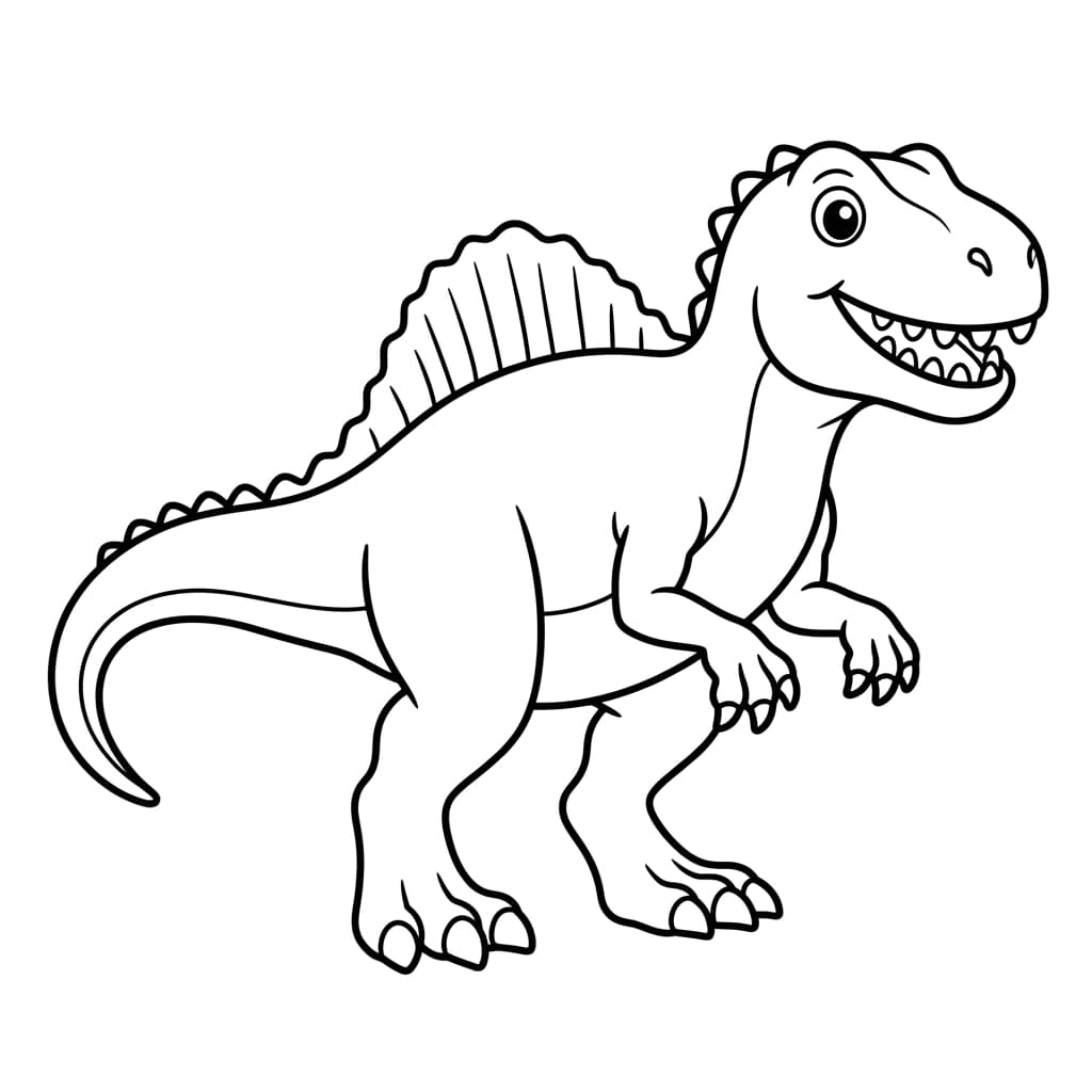 Free Printable Free Acrocanthosaurus Facts & Coloring Pages for Kids PDF - High Resolution Sheet 1