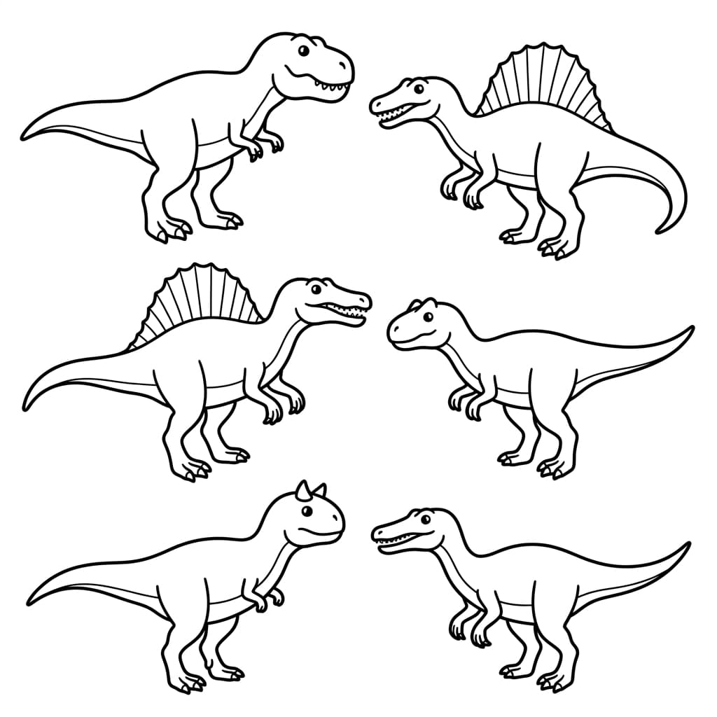 Free Printable Free Acrocanthosaurus Facts & Coloring Pages for Kids PDF - High Resolution Sheet 3