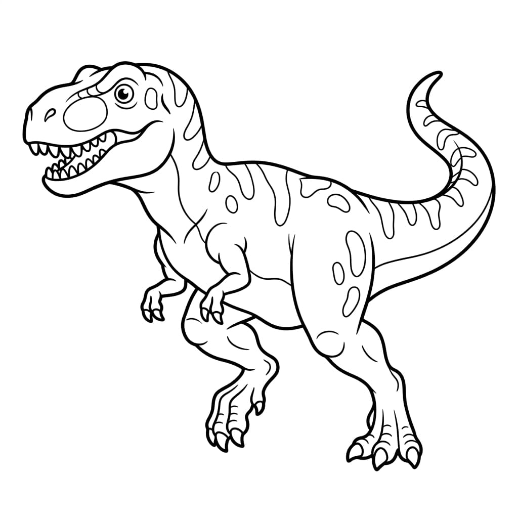 Free Printable Free Albertosaurus Facts & Coloring Pages for Kids PDF - High Resolution Sheet 1