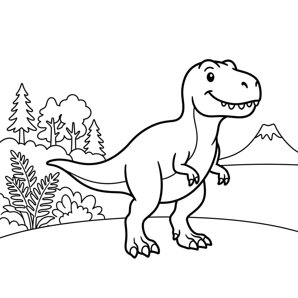 Free Printable Free Albertosaurus Facts & Coloring Pages for Kids PDF - High Resolution Sheet 2