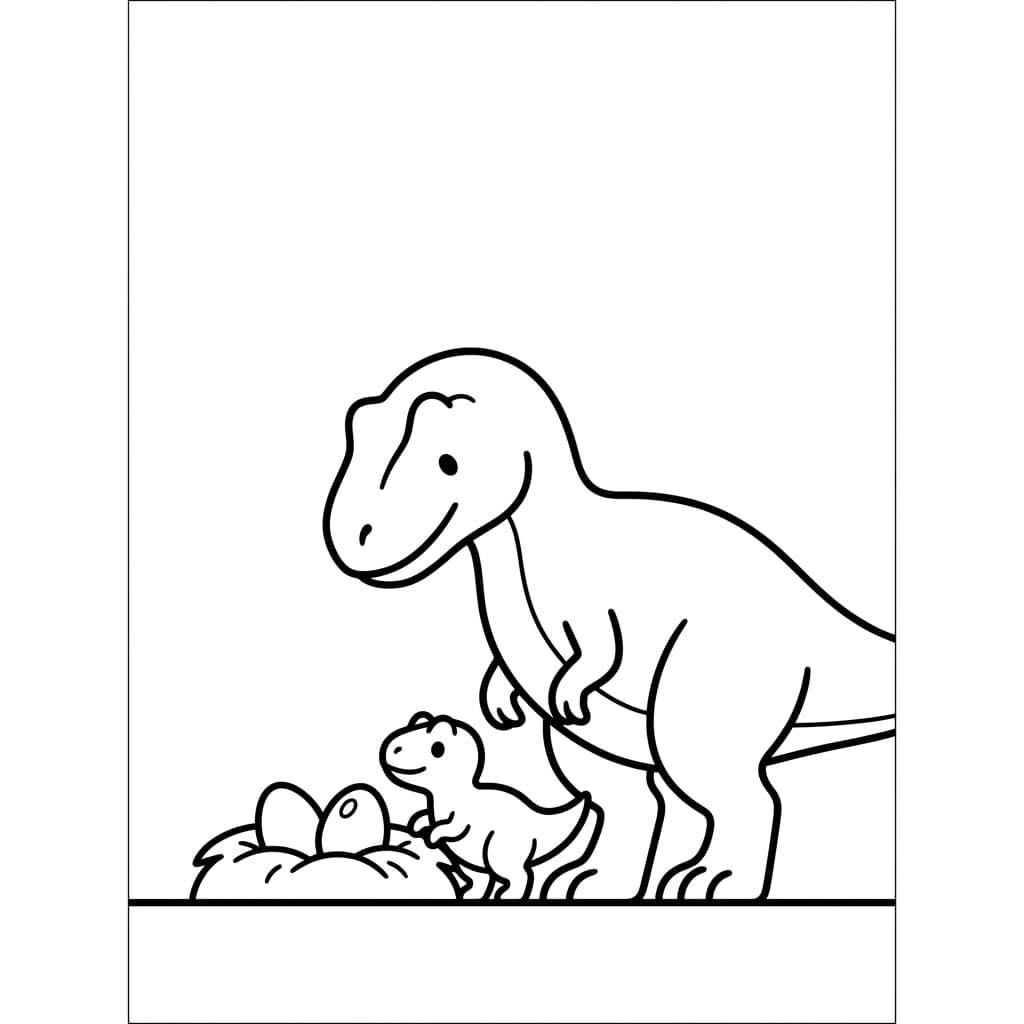 Free Printable Free Allosaurus Facts & Coloring Pages for Kids PDF - High Resolution Sheet 4