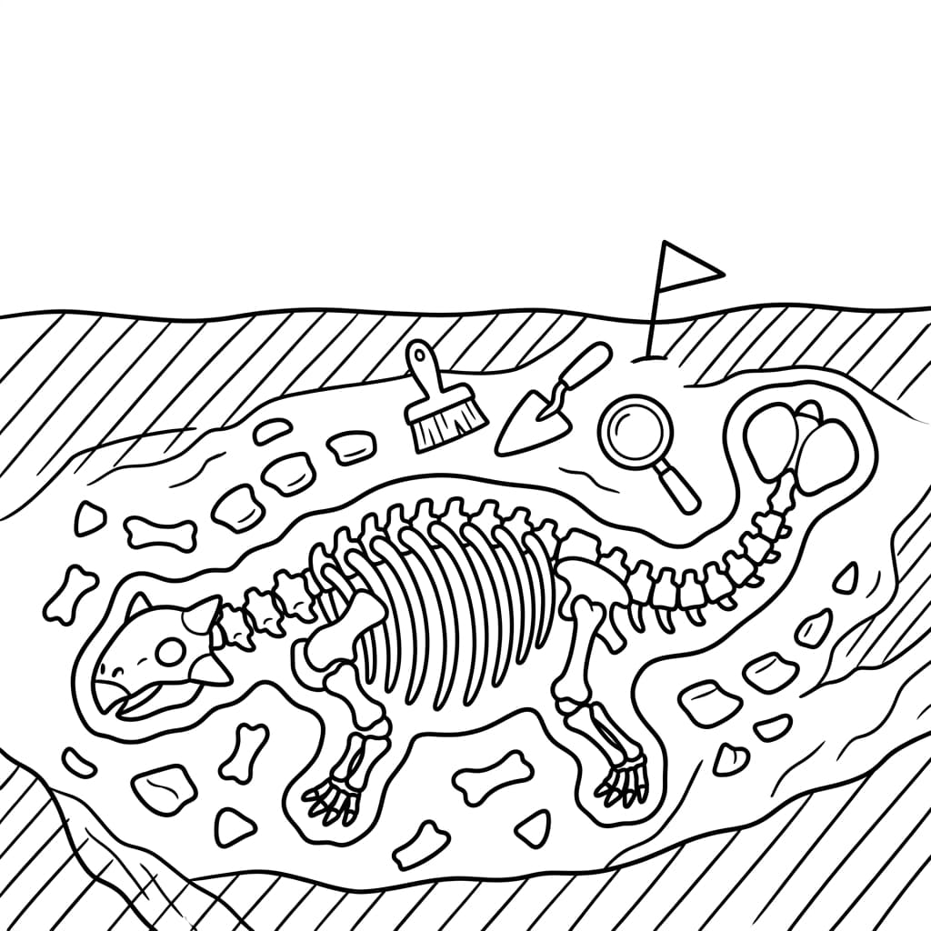 Free Printable Free Ankylosaurus Facts & Coloring Pages for Kids PDF - High Resolution Sheet 5