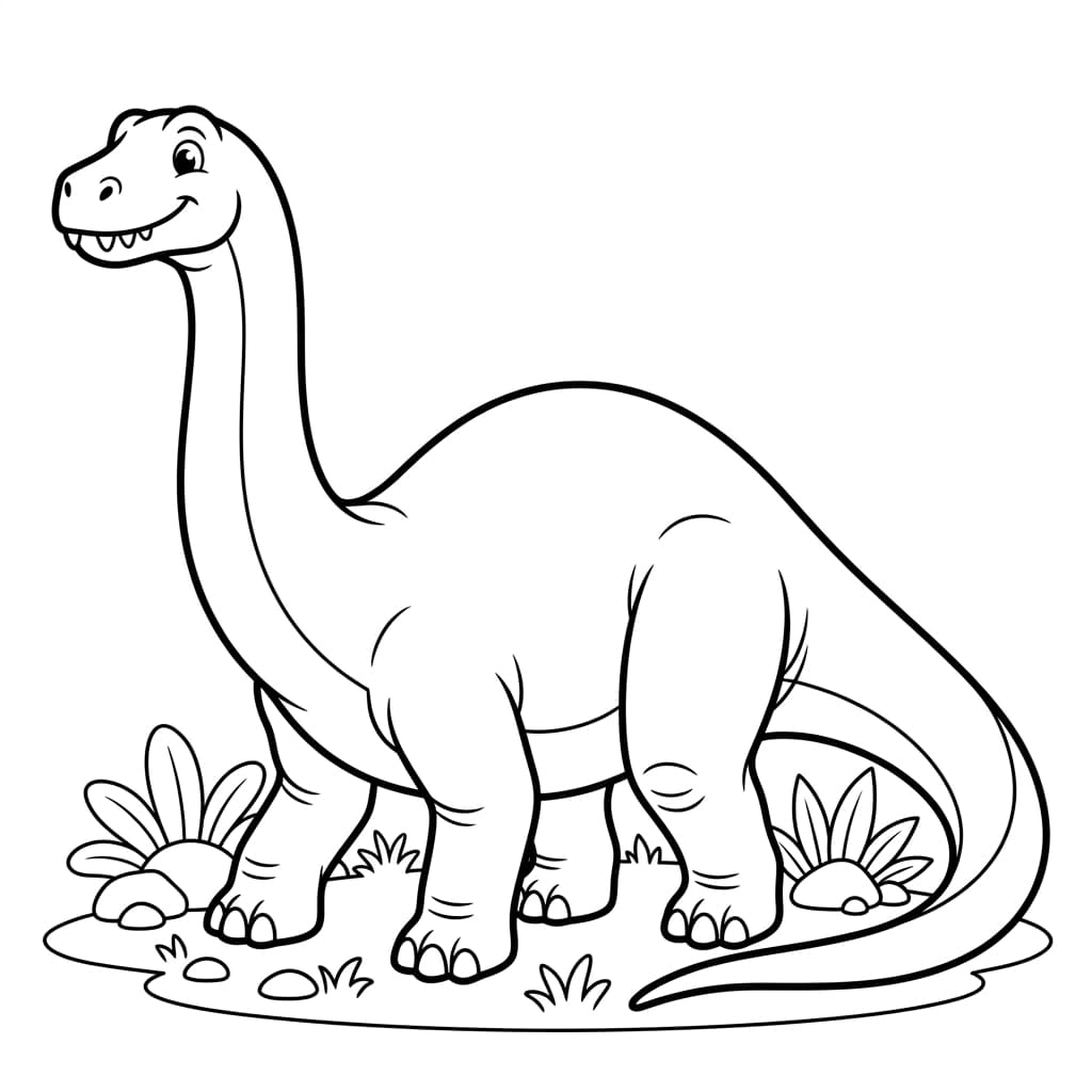 Free Printable Free Apatosaurus Facts & Coloring Pages for Kids PDF - High Resolution Sheet 1