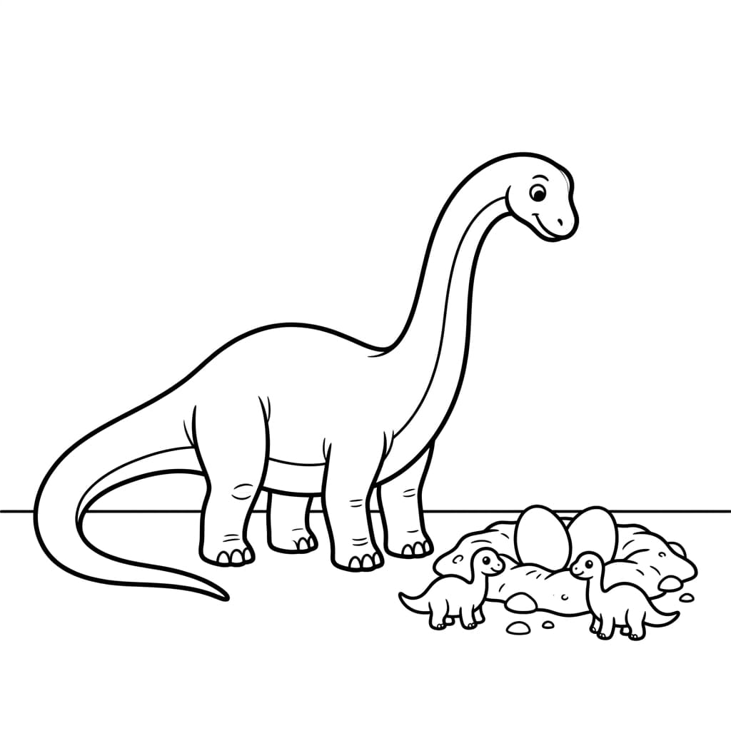 Free Printable Free Apatosaurus Facts & Coloring Pages for Kids PDF - High Resolution Sheet 4