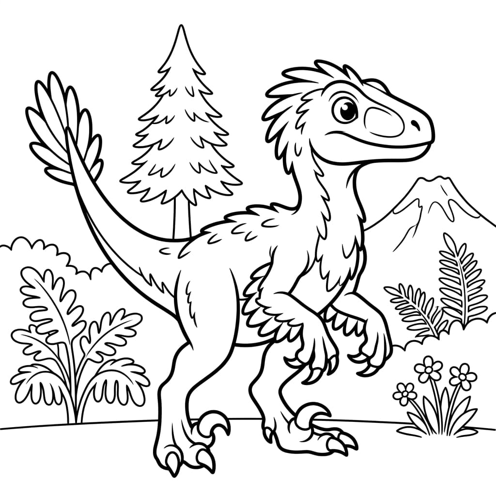 Free Printable Free Atrociraptor Facts & Coloring Pages for Kids PDF - High Resolution Sheet 2