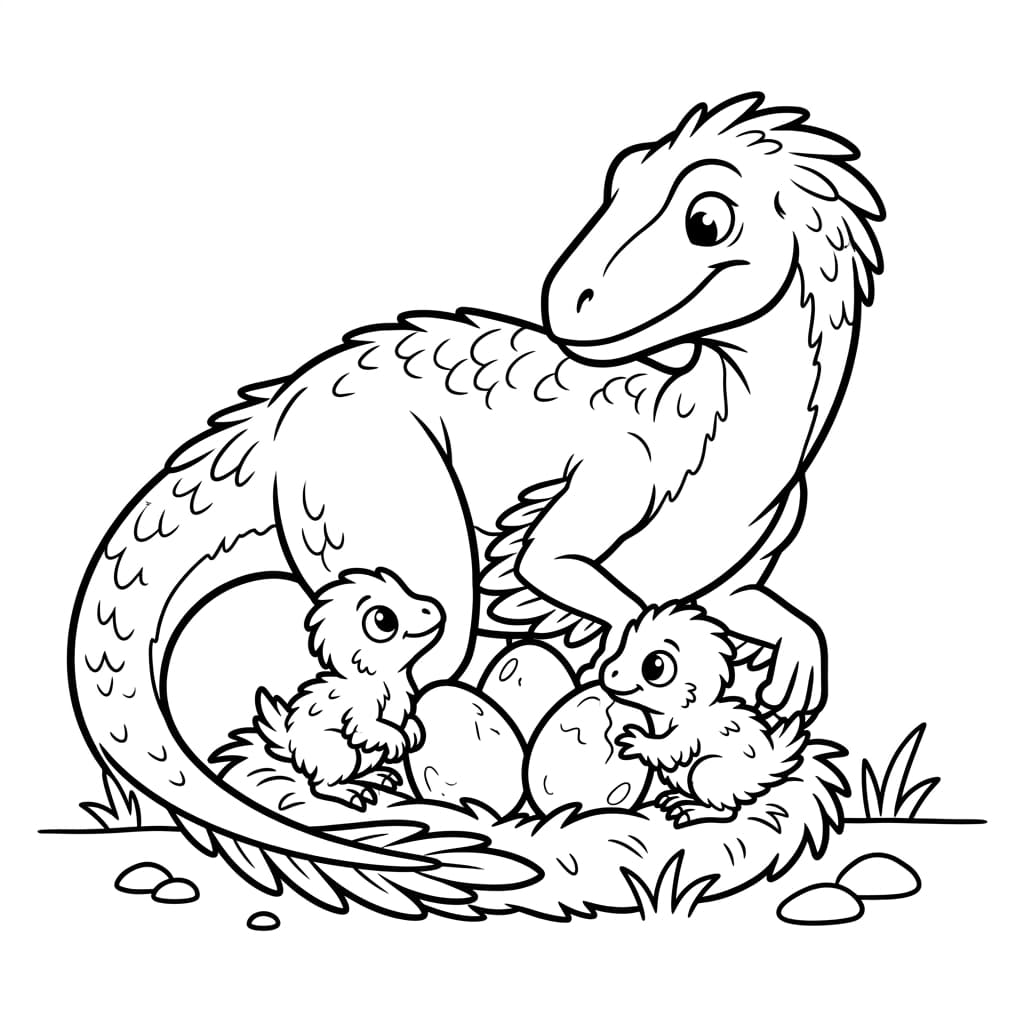 Free Printable Free Atrociraptor Facts & Coloring Pages for Kids PDF - High Resolution Sheet 4