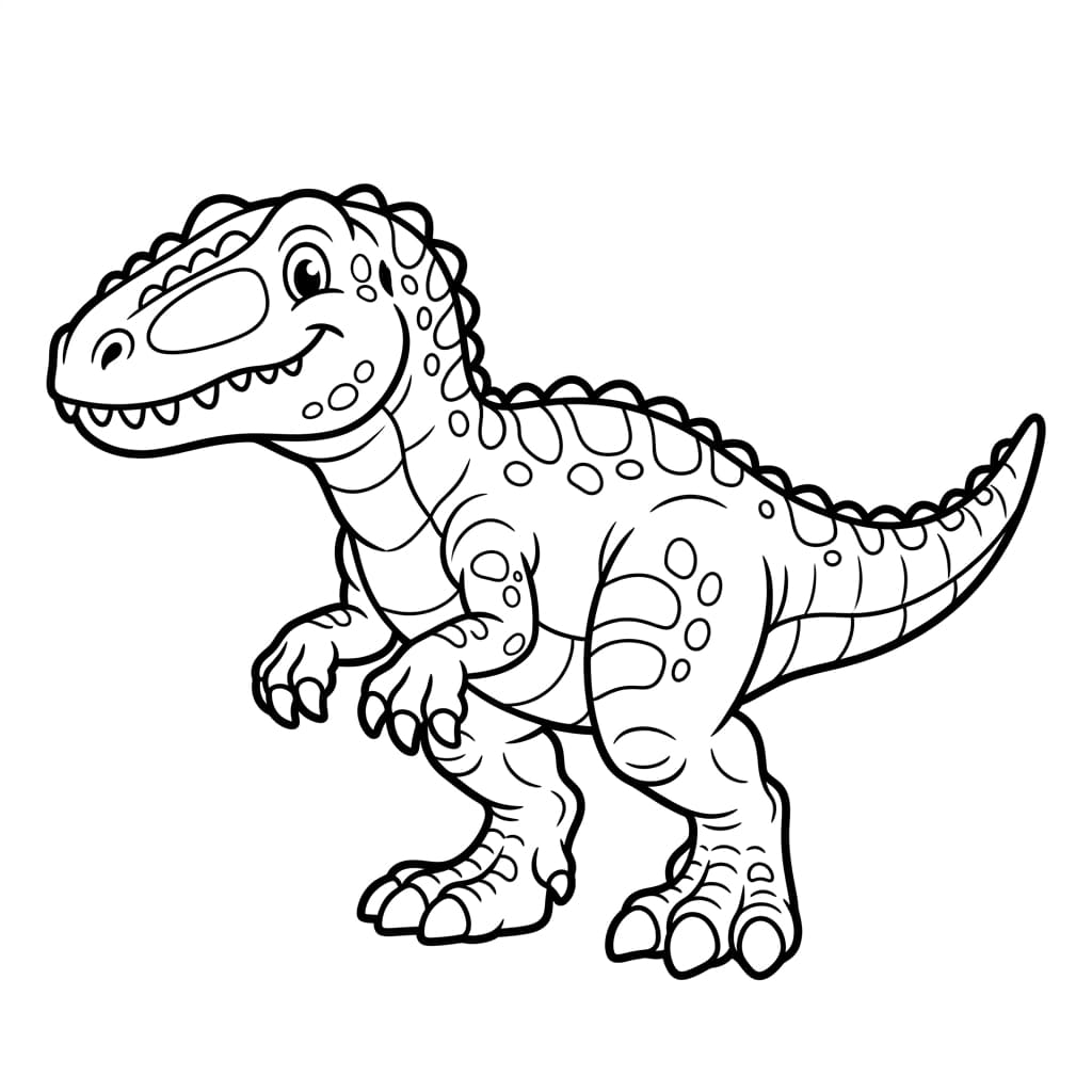 Free Printable Free Carcharodontosaurus Facts & Coloring Pages for Kids PDF - High Resolution Sheet 1