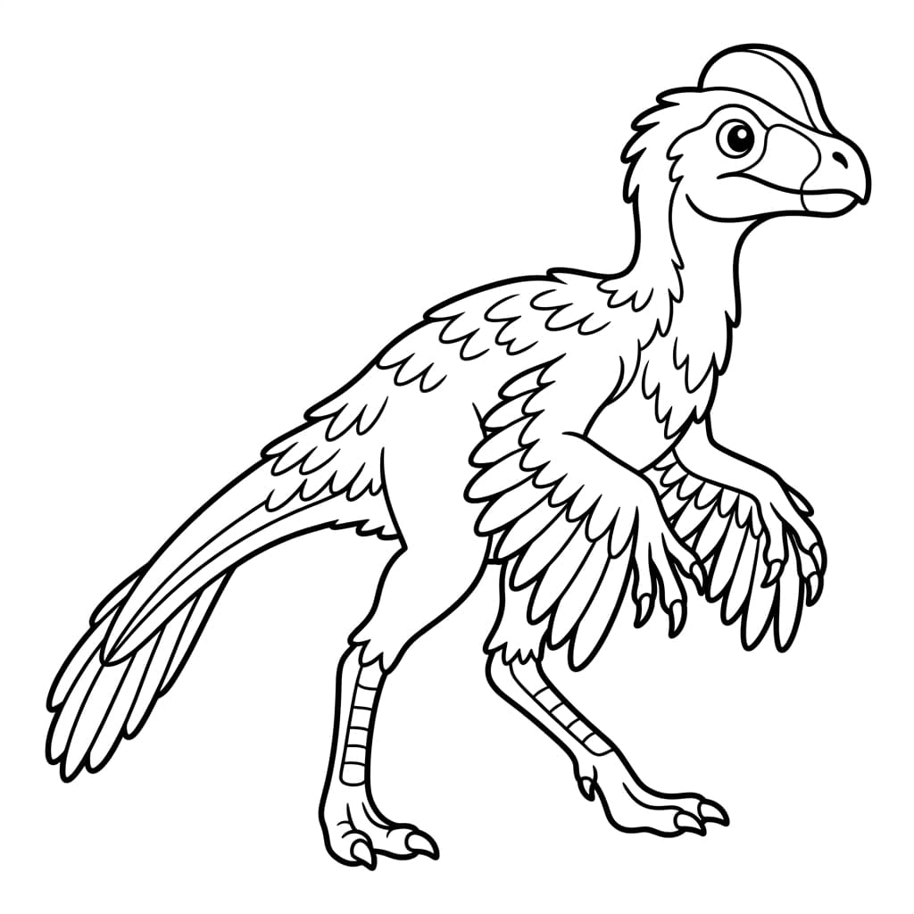Free Printable Free Chirostenotes Facts & Coloring Pages for Kids PDF - High Resolution Sheet 1