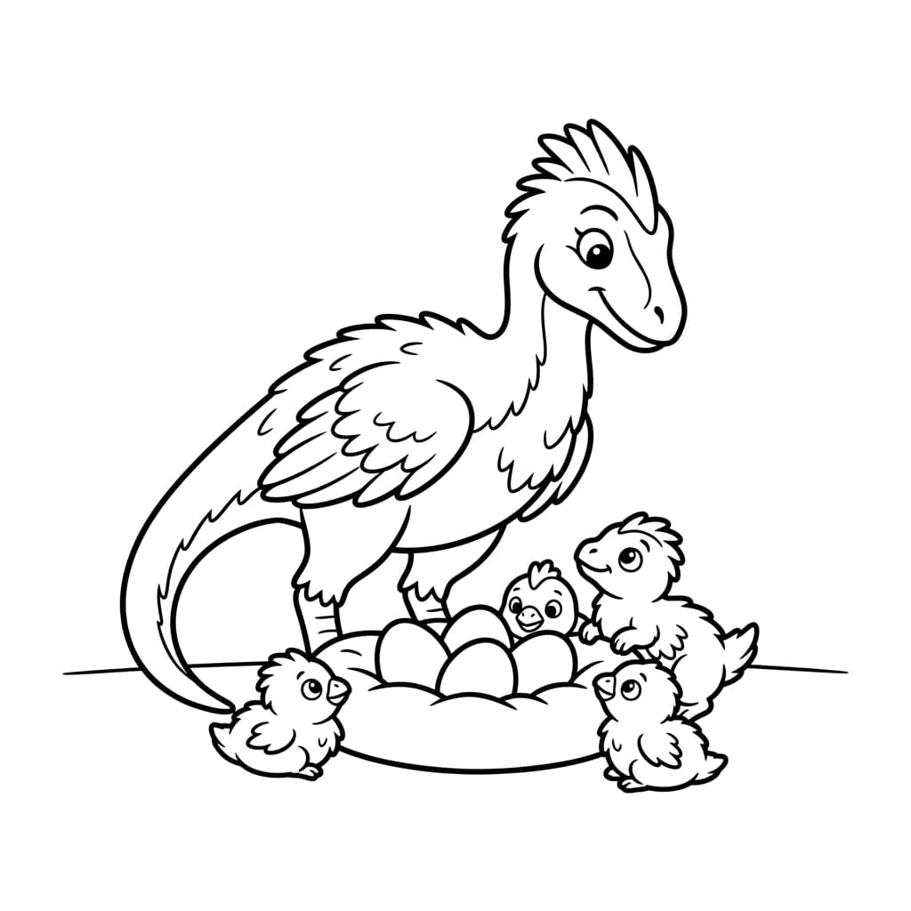 Free Printable Free Chirostenotes Facts & Coloring Pages for Kids PDF - High Resolution Sheet 4