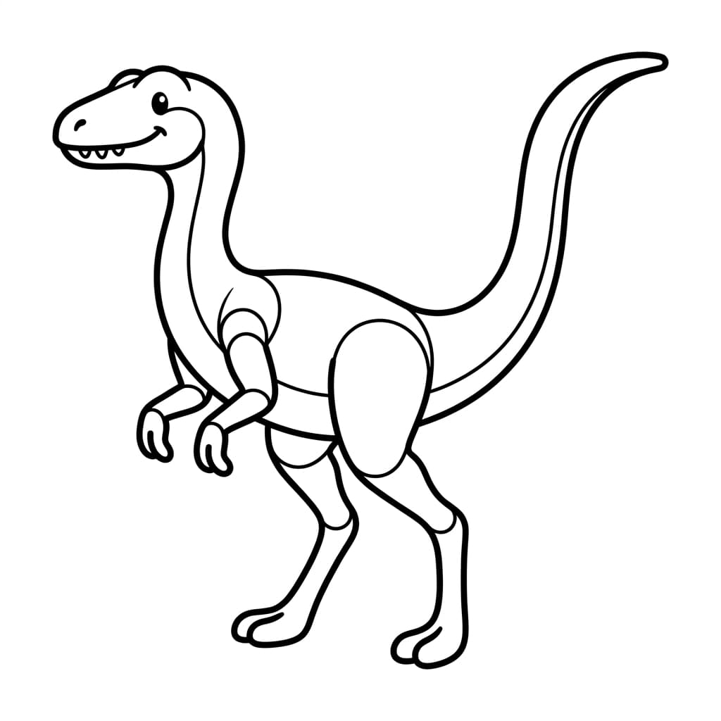 Free Printable Free Compsognathus Facts & Coloring Pages for Kids PDF - High Resolution Sheet 1