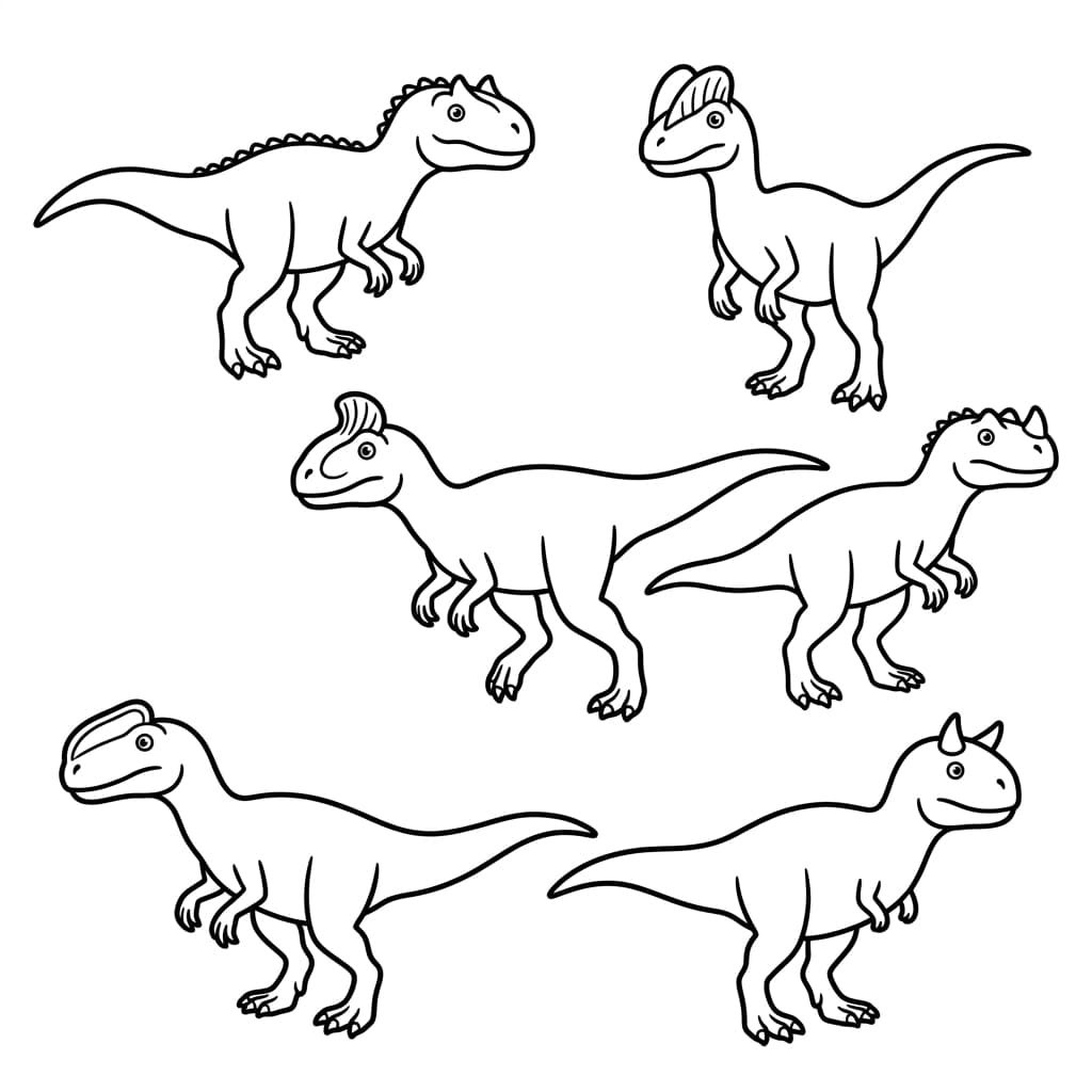 Free Printable Free Cryolophosaurus Facts & Coloring Pages for Kids PDF - High Resolution Sheet 3