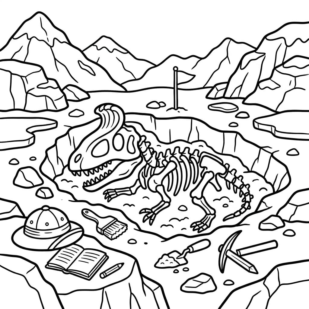 Free Printable Free Cryolophosaurus Facts & Coloring Pages for Kids PDF - High Resolution Sheet 5