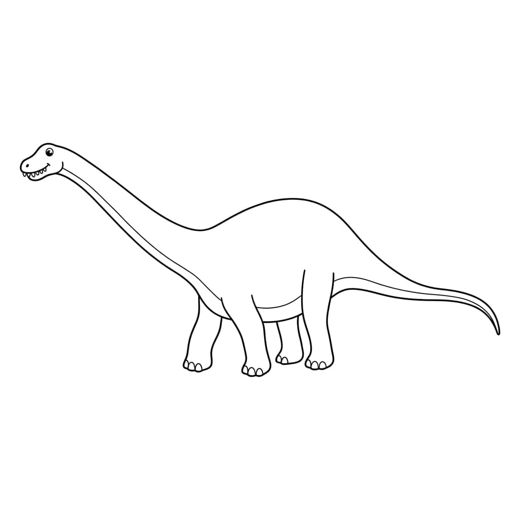 Free Printable Free Diplodocus Facts & Coloring Pages for Kids PDF - High Resolution Sheet 1