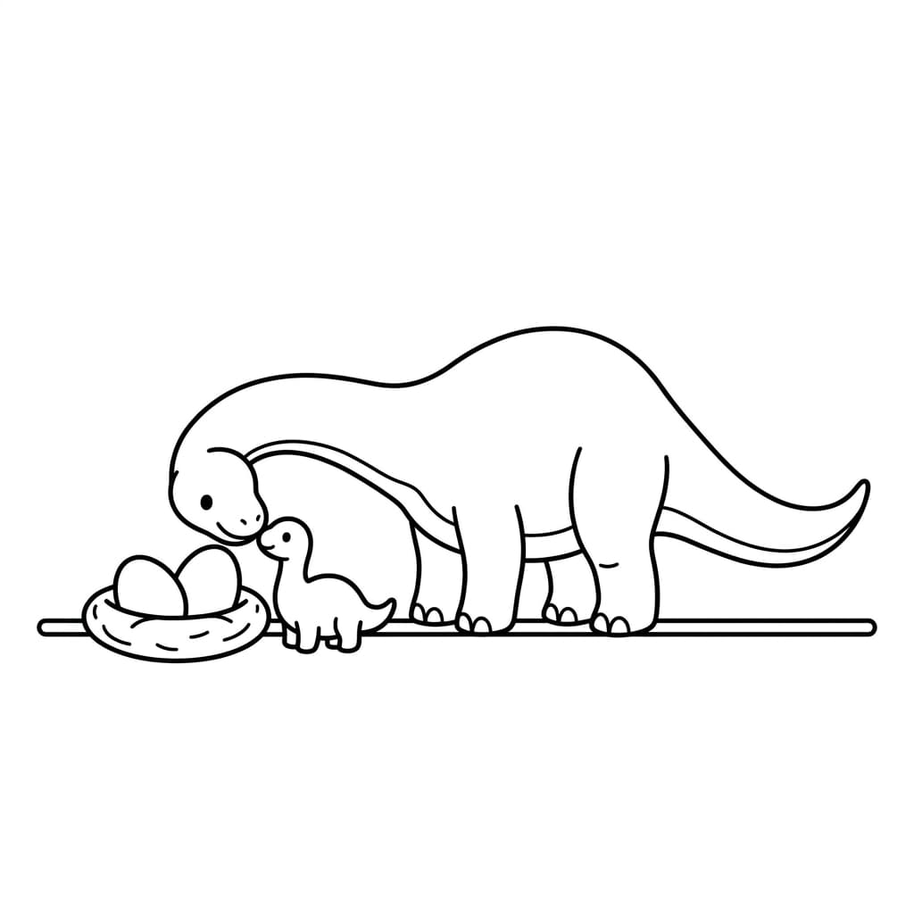 Free Printable Free Diplodocus Facts & Coloring Pages for Kids PDF - High Resolution Sheet 4