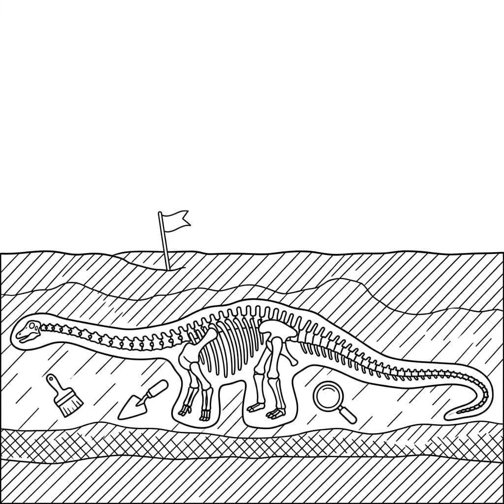 Free Printable Free Diplodocus Facts & Coloring Pages for Kids PDF - High Resolution Sheet 5
