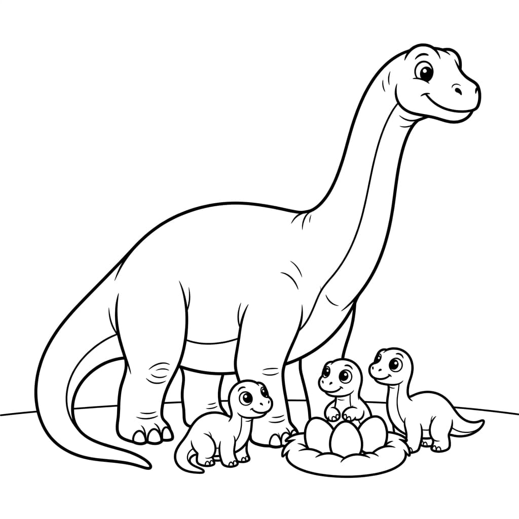 Free Printable Free Dreadnoughtus Facts & Coloring Pages for Kids PDF - High Resolution Sheet 4
