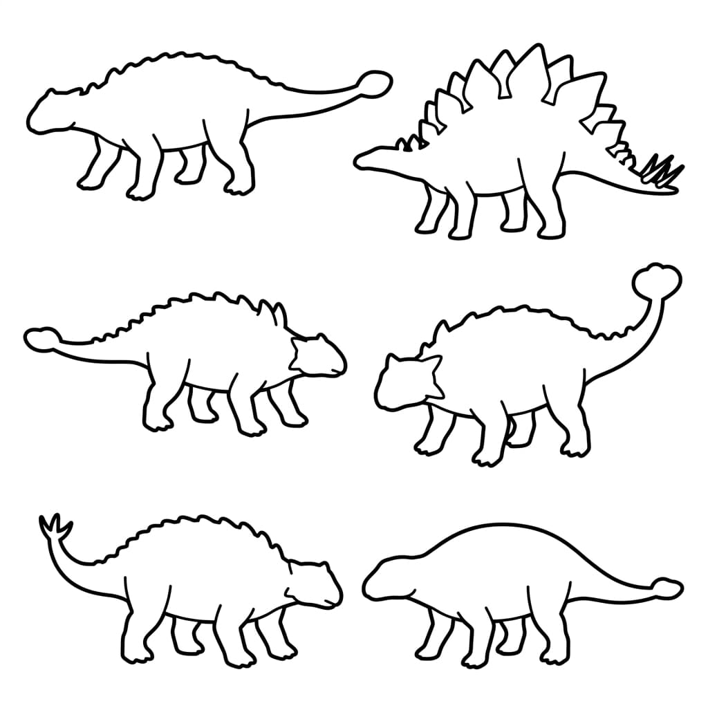 Free Printable Free Euoplocephalus Facts & Coloring Pages for Kids PDF - High Resolution Sheet 3