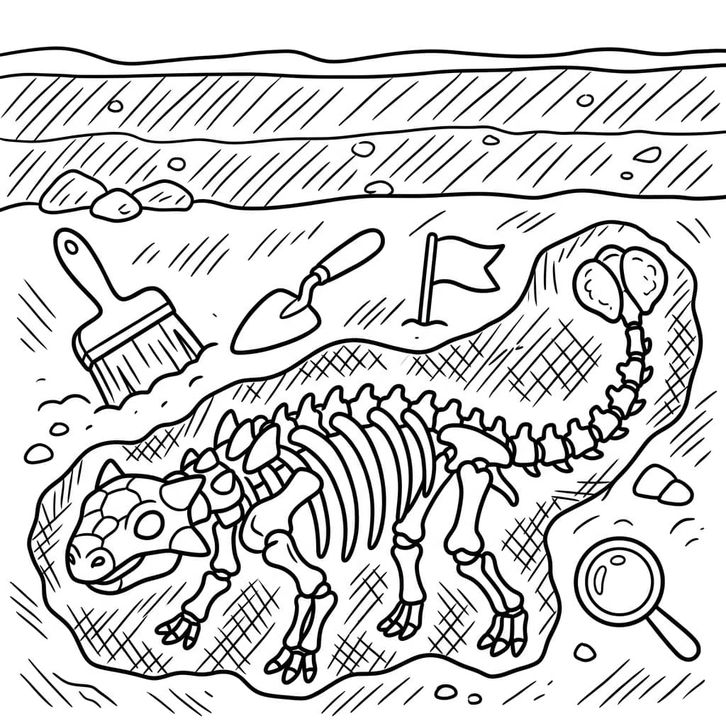 Free Printable Free Euoplocephalus Facts & Coloring Pages for Kids PDF - High Resolution Sheet 5