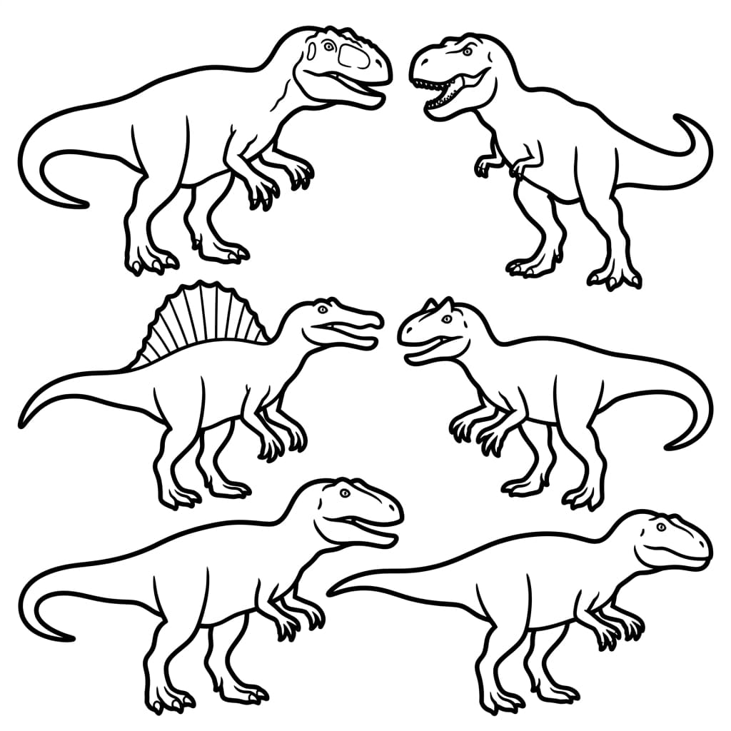 Free Printable Free Giganotosaurus Facts & Coloring Pages for Kids PDF - High Resolution Sheet 3