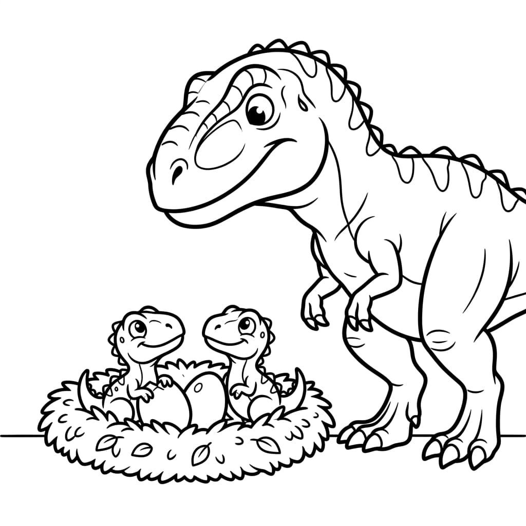 Free Printable Free Giganotosaurus Facts & Coloring Pages for Kids PDF - High Resolution Sheet 4