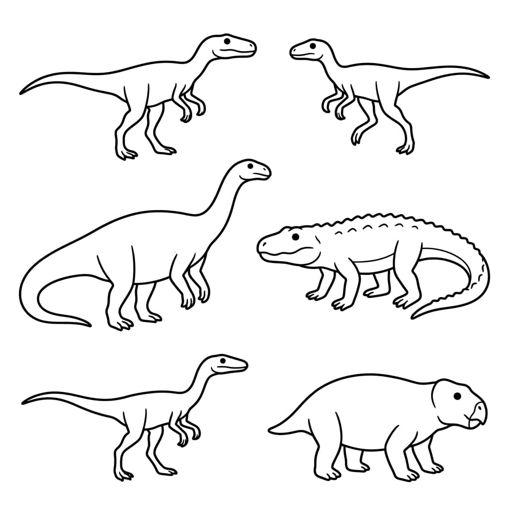 Free Printable Free Herrerasaurus Facts & Coloring Pages for Kids PDF - High Resolution Sheet 3