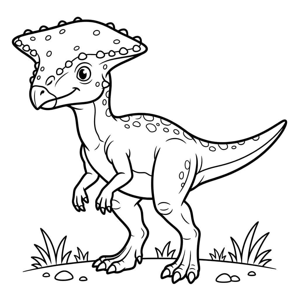 Free Printable Free Homalocephale Facts & Coloring Pages for Kids PDF - High Resolution Sheet 1