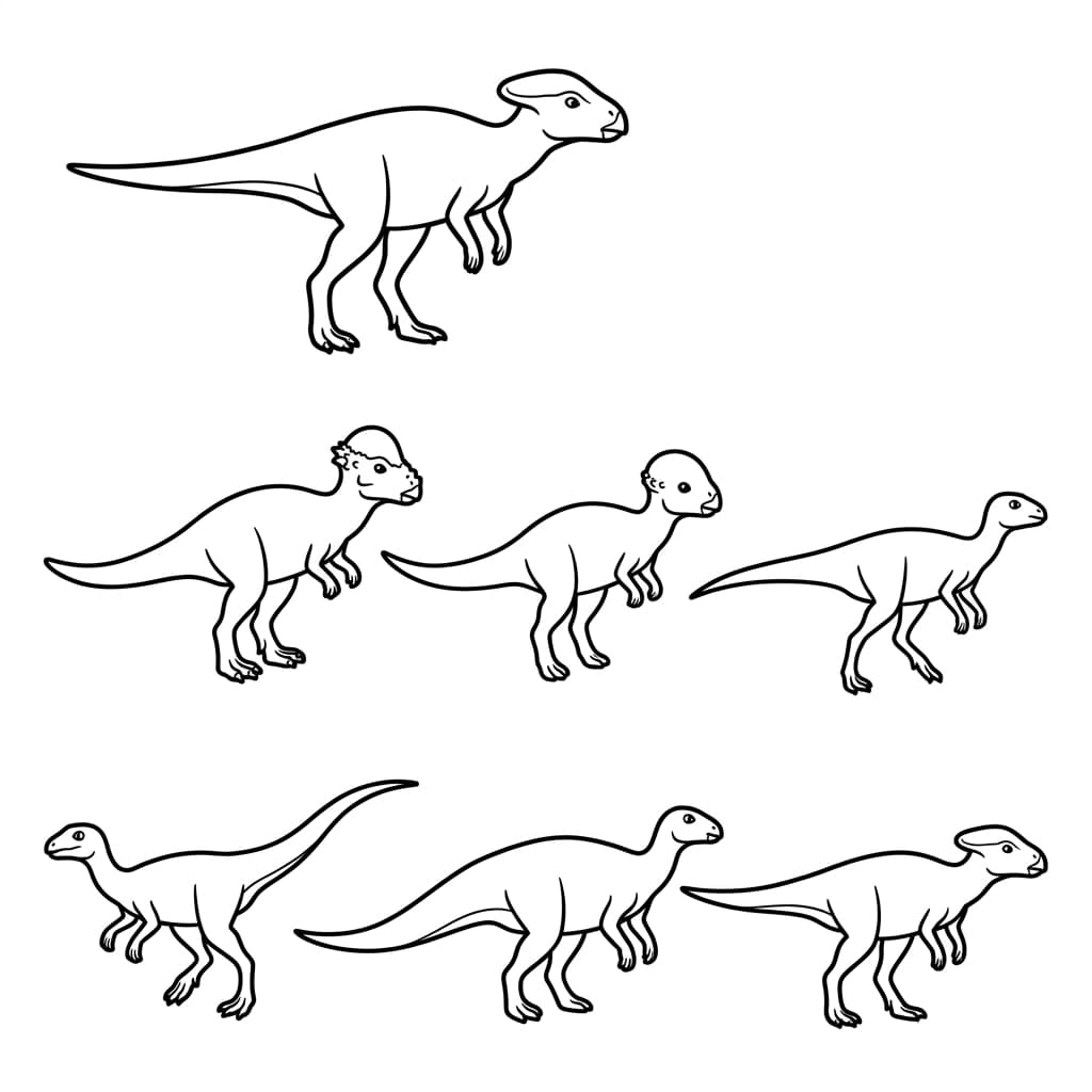 Free Printable Free Homalocephale Facts & Coloring Pages for Kids PDF - High Resolution Sheet 3
