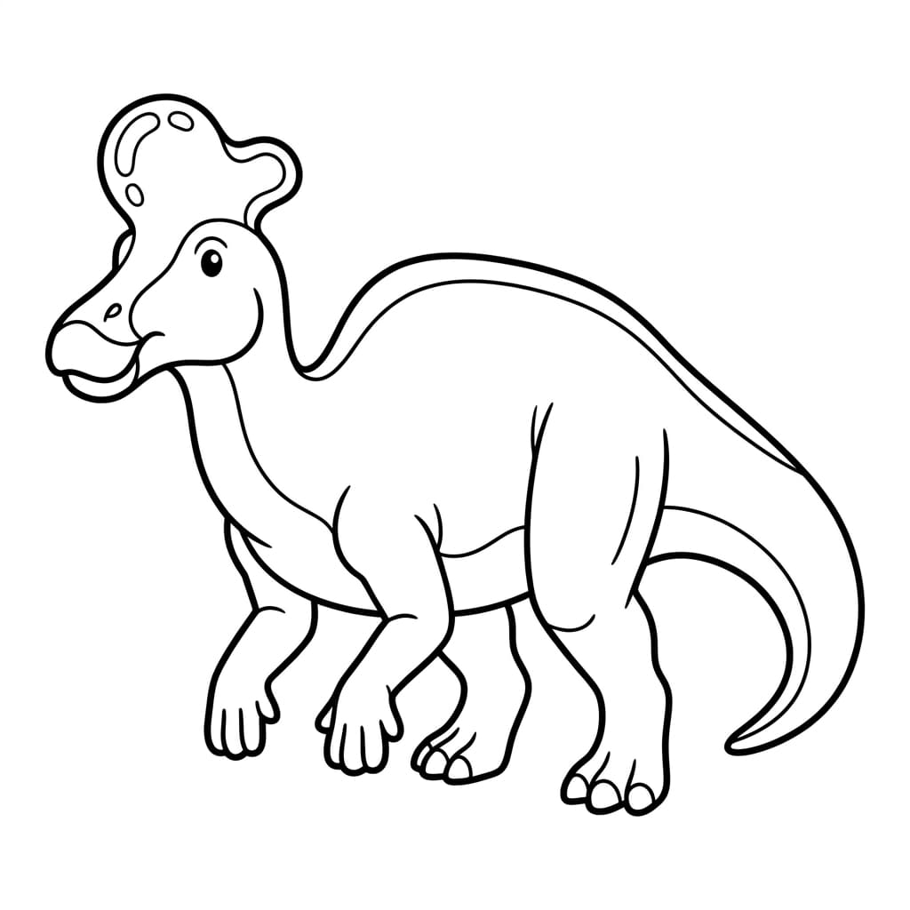 Free Printable Free Lambeosaurus Facts & Coloring Pages for Kids PDF - High Resolution Sheet 1