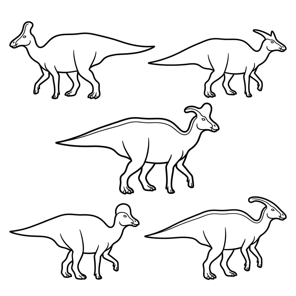 Free Printable Free Lambeosaurus Facts & Coloring Pages for Kids PDF - High Resolution Sheet 3