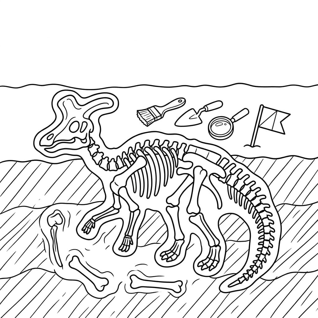 Free Printable Free Lambeosaurus Facts & Coloring Pages for Kids PDF - High Resolution Sheet 5