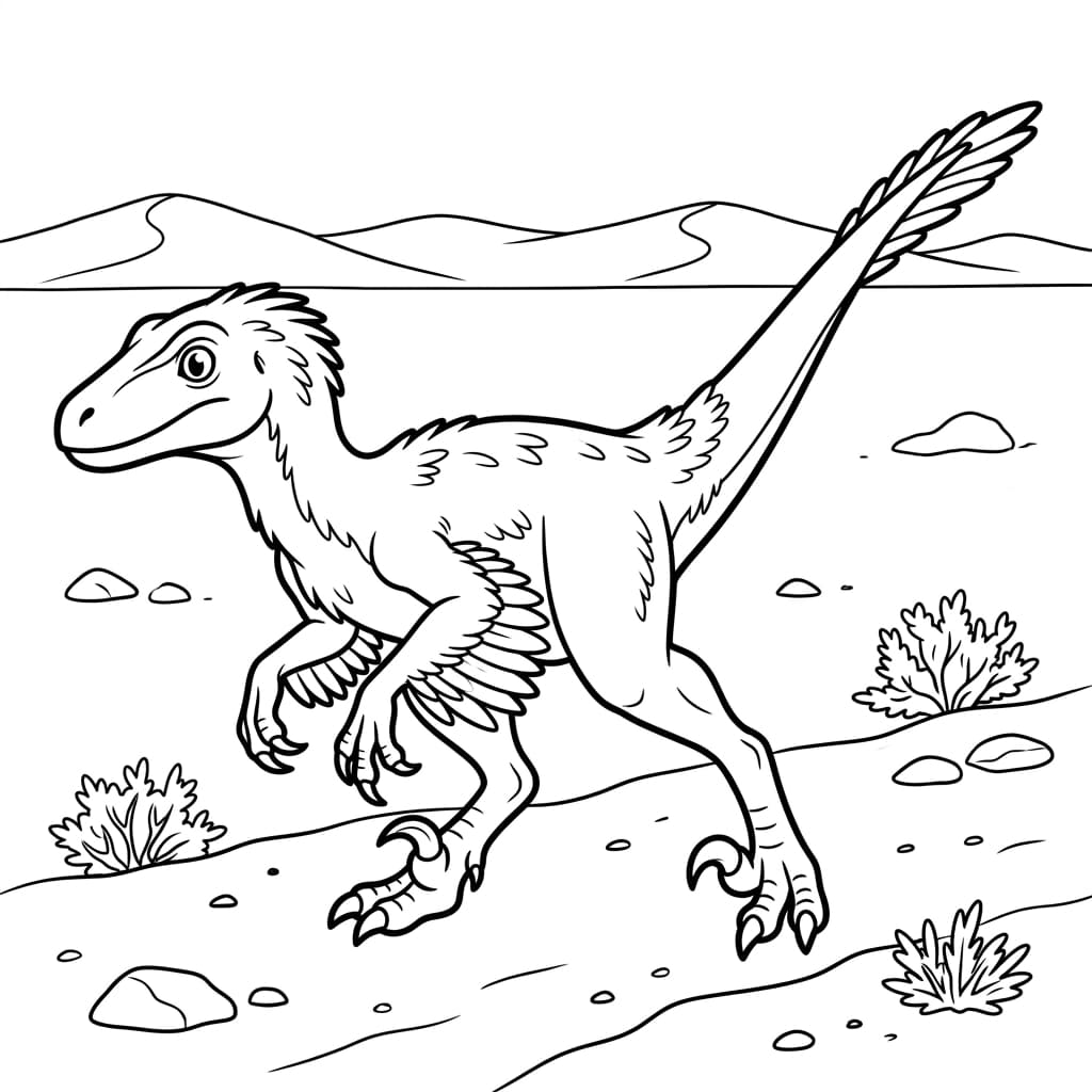 Free Printable Free Linheraptor Facts & Coloring Pages for Kids PDF - High Resolution Sheet 2