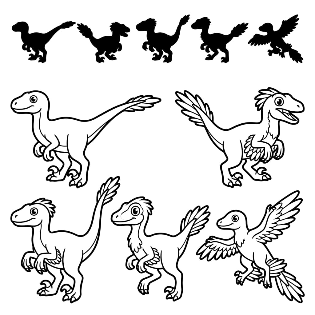 Free Printable Free Linheraptor Facts & Coloring Pages for Kids PDF - High Resolution Sheet 3