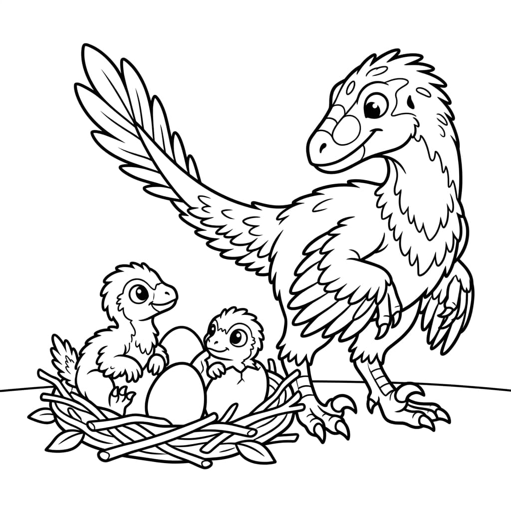 Free Printable Free Linheraptor Facts & Coloring Pages for Kids PDF - High Resolution Sheet 4