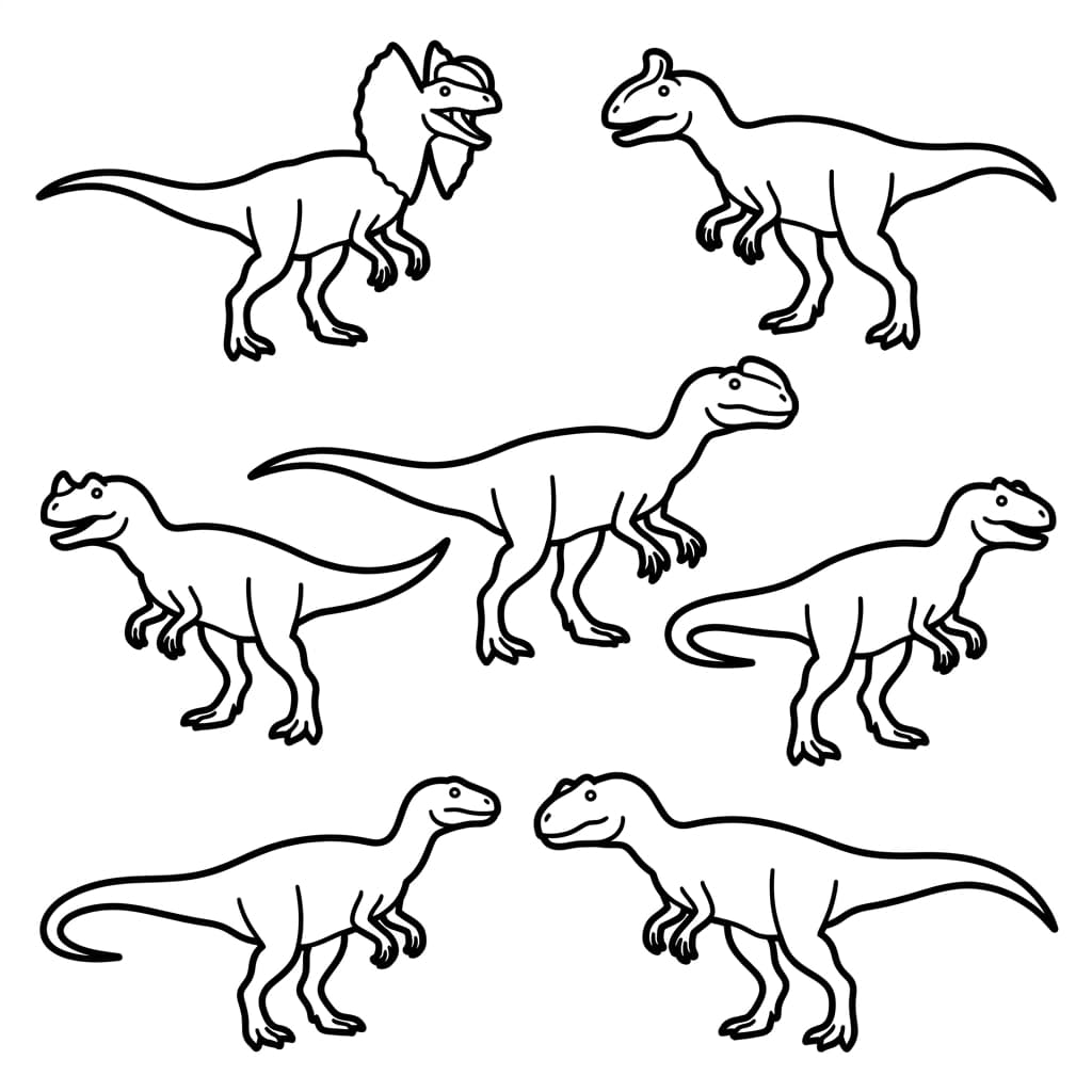 Free Printable Free Monolophosaurus Facts & Coloring Pages for Kids PDF - High Resolution Sheet 3