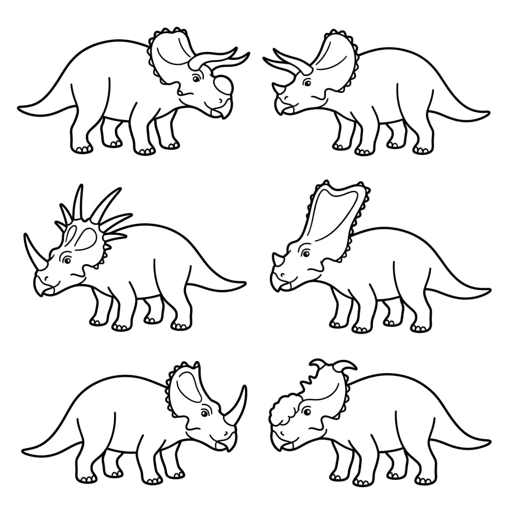 Free Printable Free Nasutoceratops Facts & Coloring Pages for Kids PDF - High Resolution Sheet 3