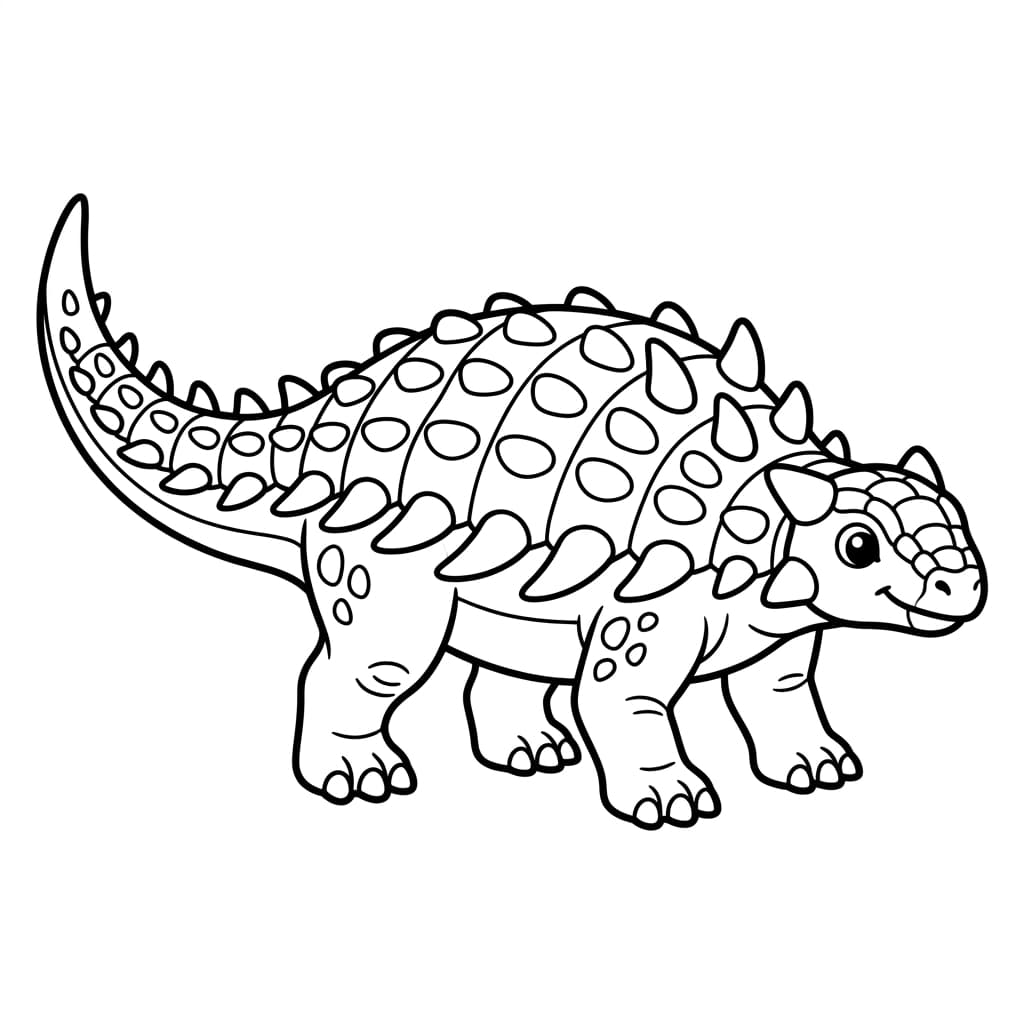 Free Printable Free Nodosaurus Facts & Coloring Pages for Kids PDF - High Resolution Sheet 1