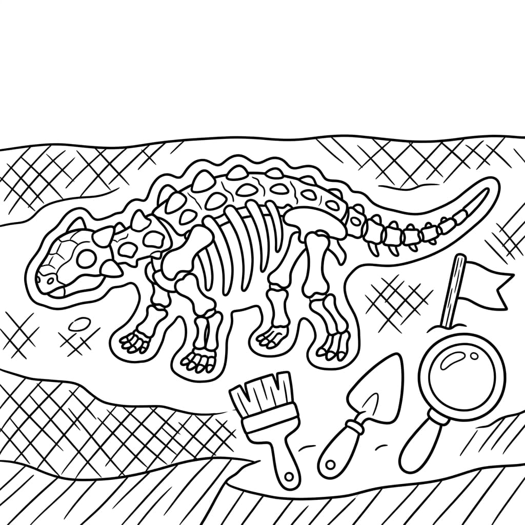 Free Printable Free Nodosaurus Facts & Coloring Pages for Kids PDF - High Resolution Sheet 5