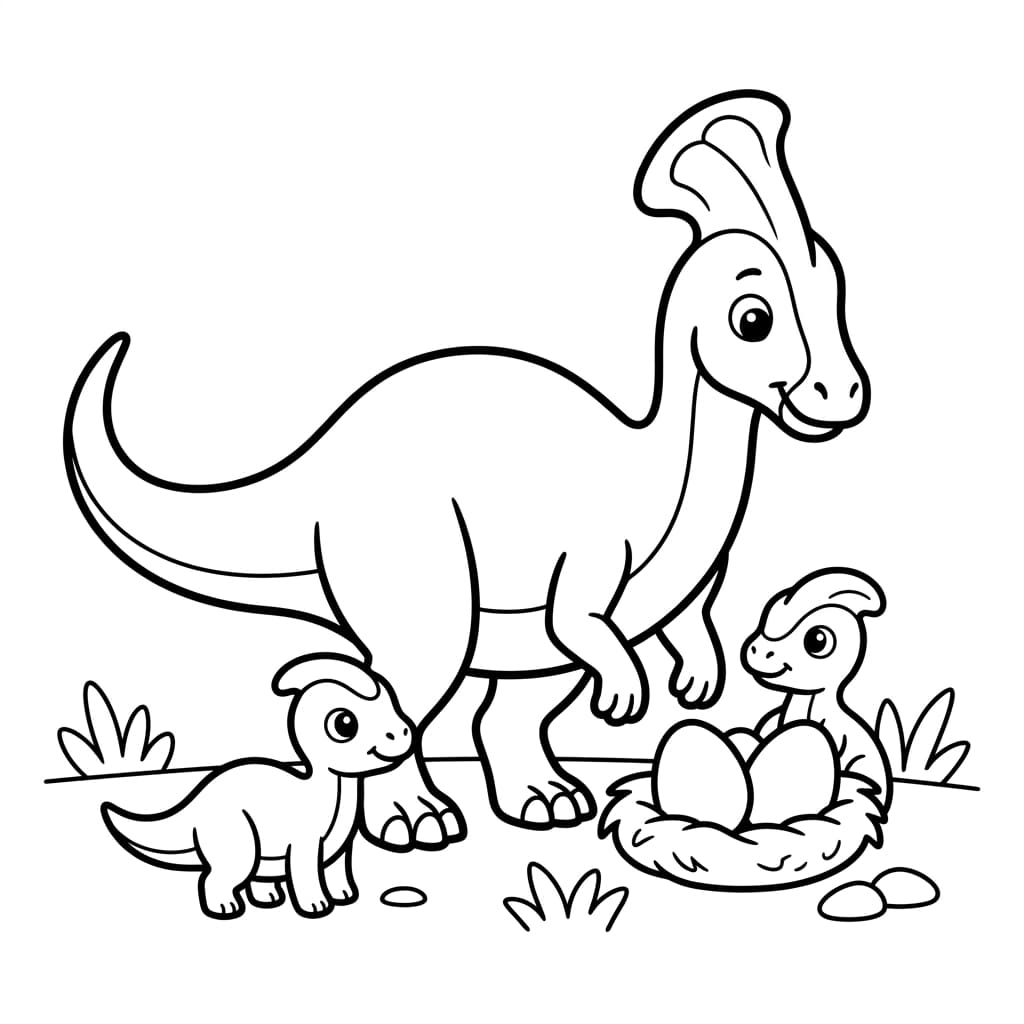 Free Printable Free Olorotitan Facts & Coloring Pages for Kids PDF - High Resolution Sheet 4
