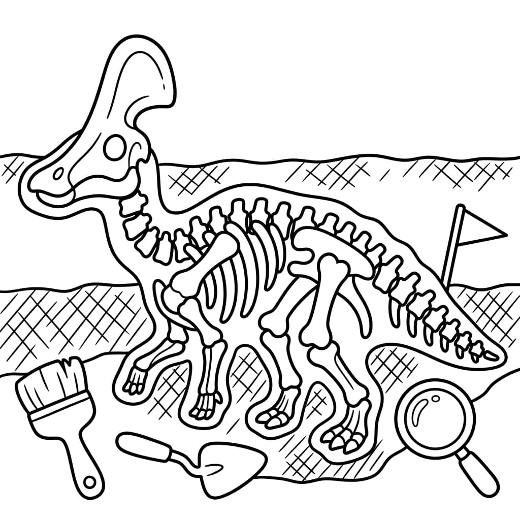 Free Printable Free Olorotitan Facts & Coloring Pages for Kids PDF - High Resolution Sheet 5