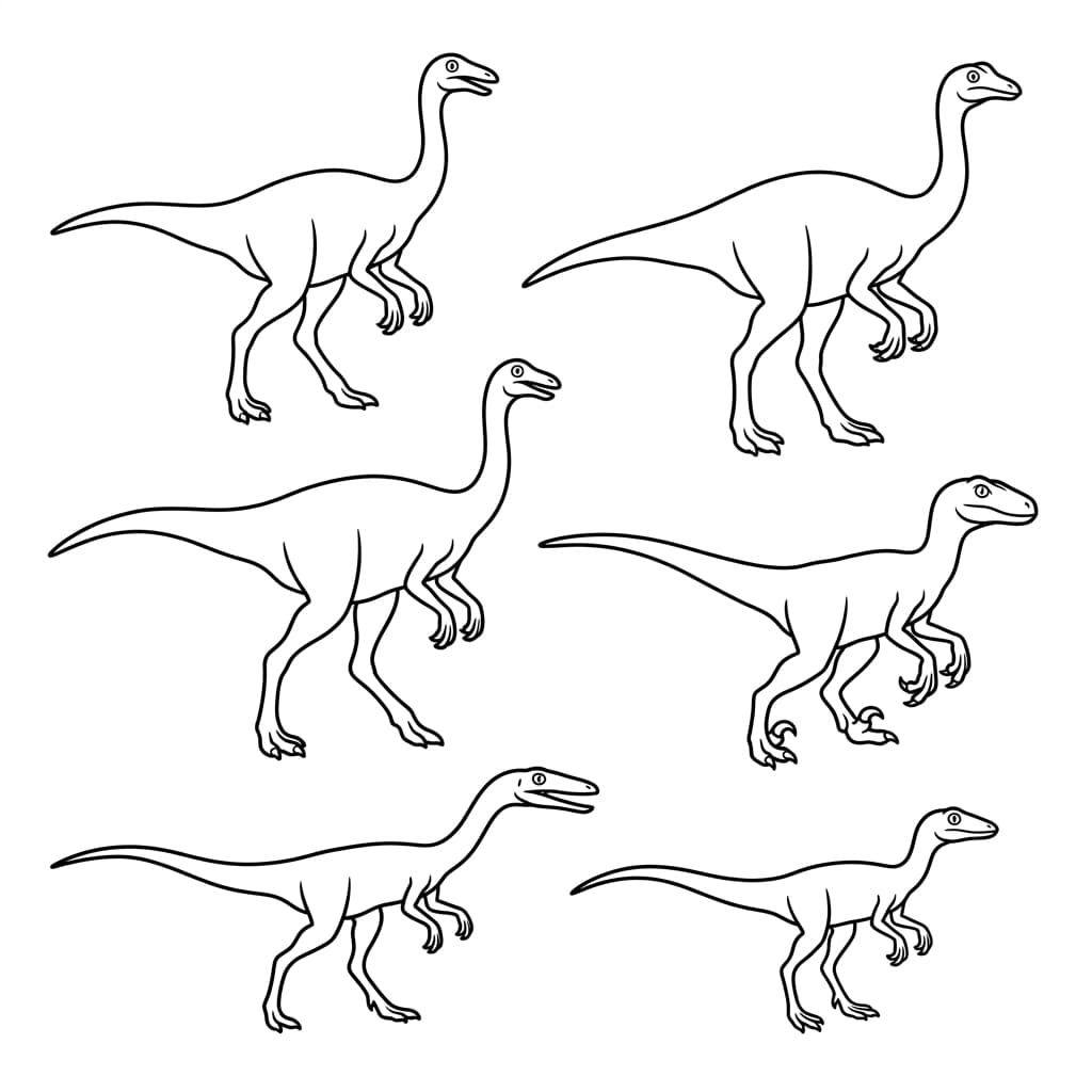 Free Printable Free Ornithomimus Facts & Coloring Pages for Kids PDF - High Resolution Sheet 3