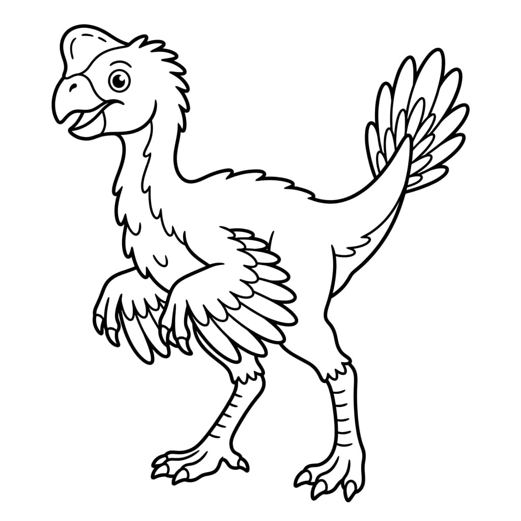 Free Printable Free Oviraptor Facts & Coloring Pages for Kids PDF - High Resolution Sheet 1