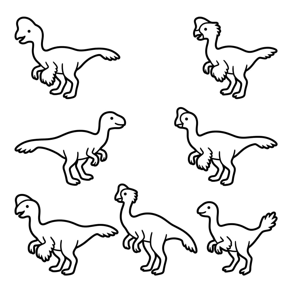 Free Printable Free Oviraptor Facts & Coloring Pages for Kids PDF - High Resolution Sheet 3