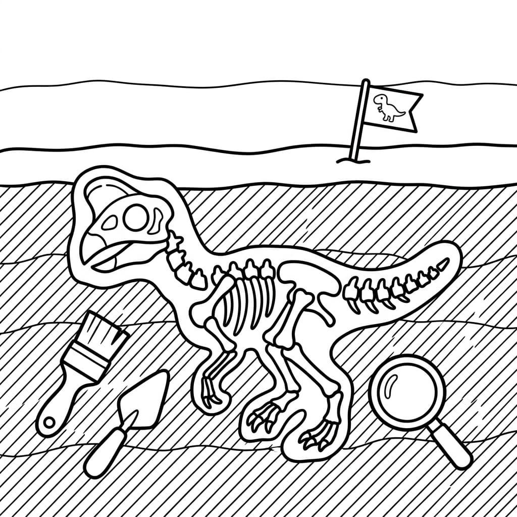 Free Printable Free Oviraptor Facts & Coloring Pages for Kids PDF - High Resolution Sheet 5