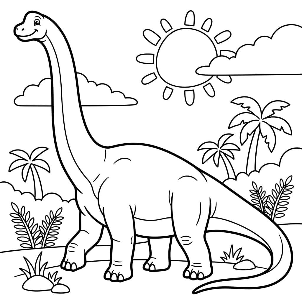 Free Printable Free Patagotitan Facts & Coloring Pages for Kids PDF - High Resolution Sheet 1