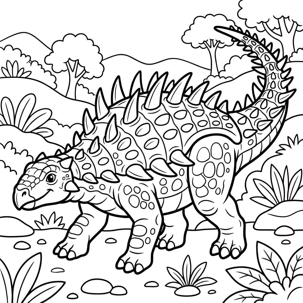 Free Printable Free Polacanthus Facts & Coloring Pages for Kids PDF - High Resolution Sheet 1