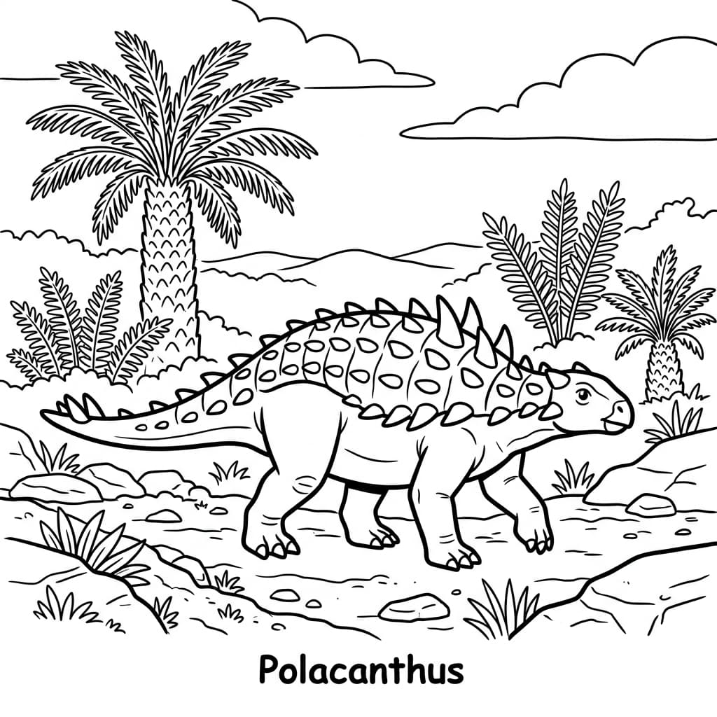 Free Printable Free Polacanthus Facts & Coloring Pages for Kids PDF - High Resolution Sheet 2