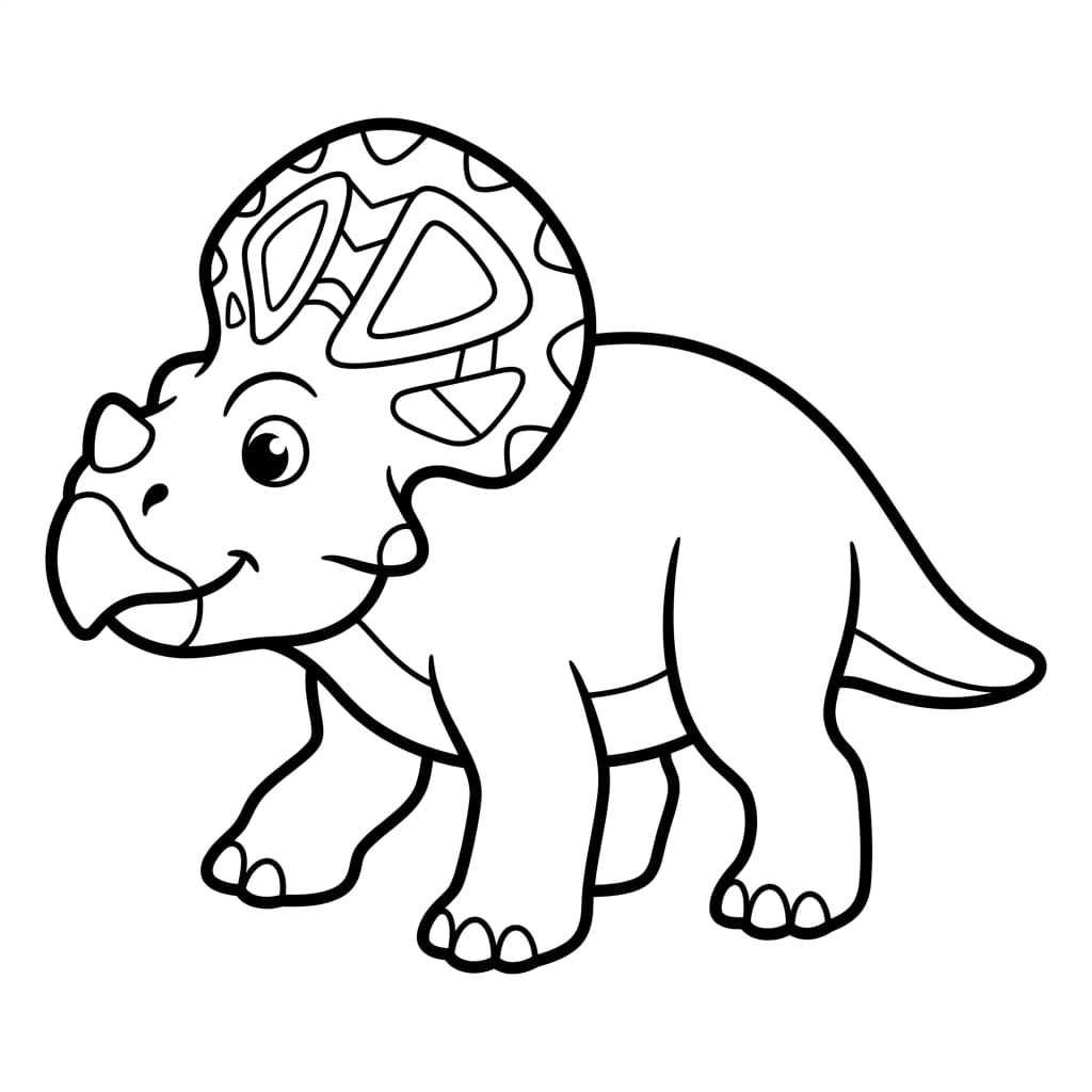 Free Printable Free Protoceratops Facts & Coloring Pages for Kids PDF - High Resolution Sheet 1