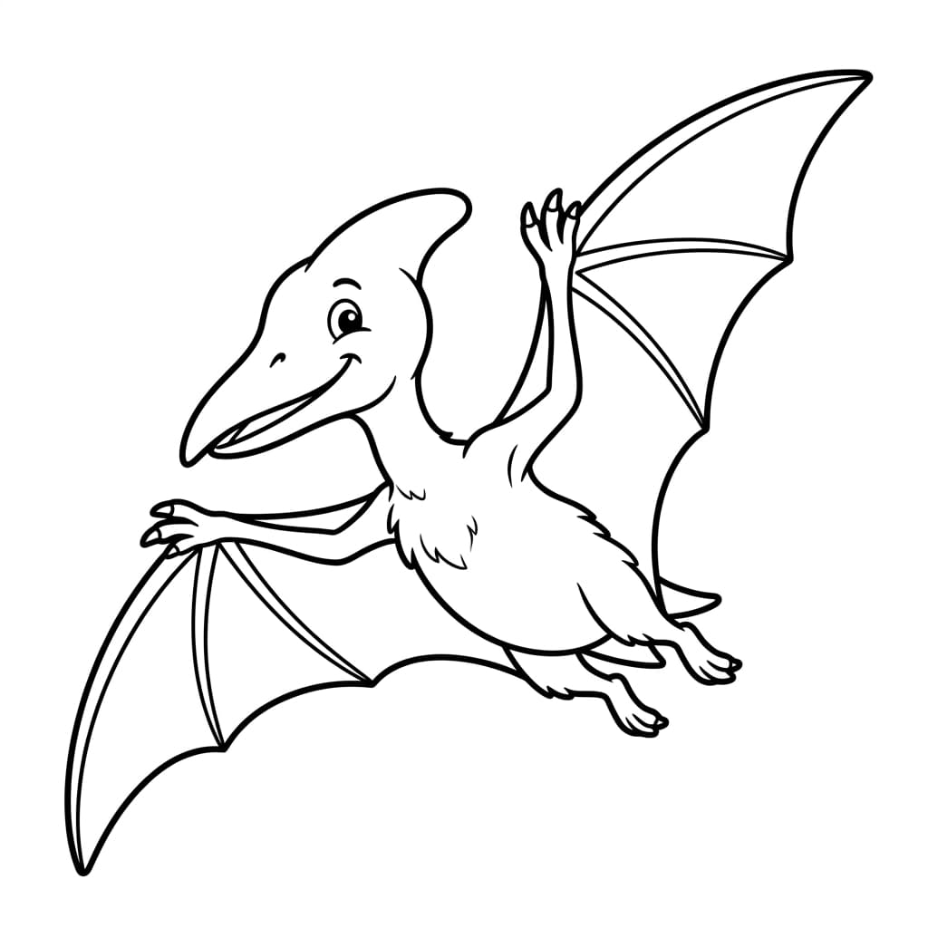 Free Printable Free Pterodactyl Facts & Coloring Pages for Kids PDF - High Resolution Sheet 1