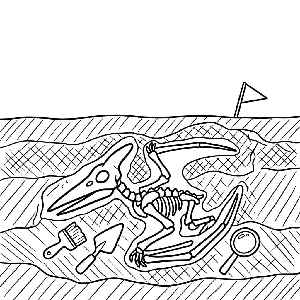 Free Printable Free Pterodactyl Facts & Coloring Pages for Kids PDF - High Resolution Sheet 5