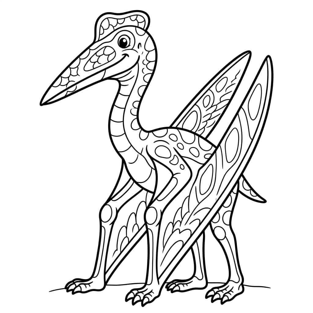 Free Printable Free Quetzalcoatlus Facts & Coloring Pages for Kids PDF - High Resolution Sheet 1